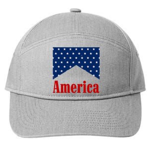 America Patriotic 4th Of July 7-Panel Snapback Hat