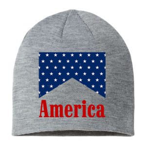 America Patriotic 4th Of July Sustainable Beanie