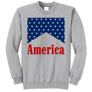 America Patriotic 4th Of July Tall Sweatshirt