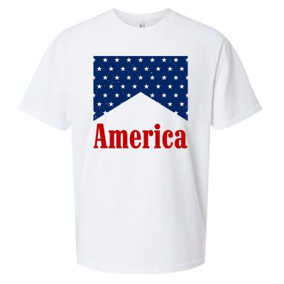 America Patriotic 4th Of July Sueded Cloud Jersey T-Shirt