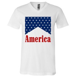 America Patriotic 4th Of July V-Neck T-Shirt