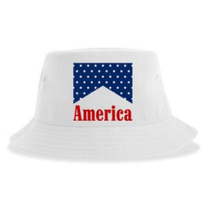 America Patriotic 4th Of July Sustainable Bucket Hat