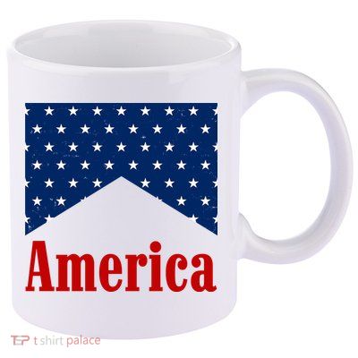 America Patriotic 4th Of July 11oz C Handle Ceramic Mug