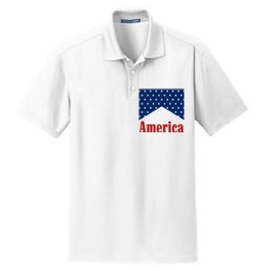 America Patriotic 4th Of July Dry Zone Grid Polo