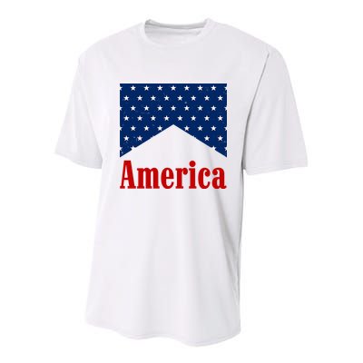 America Patriotic 4th Of July Youth Performance Sprint T-Shirt
