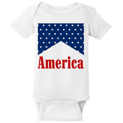 America Patriotic 4th Of July Baby Bodysuit