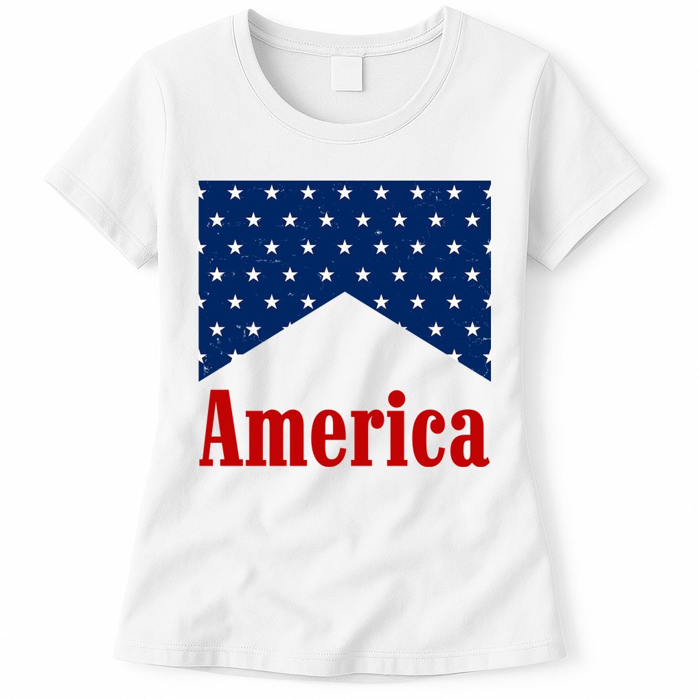 America Patriotic 4th Of July Womens T-Shirt