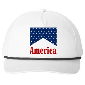 America Patriotic 4th Of July Snapback Five-Panel Rope Hat