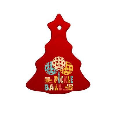 Awesome Pickleball Ceramic Tree Ornament