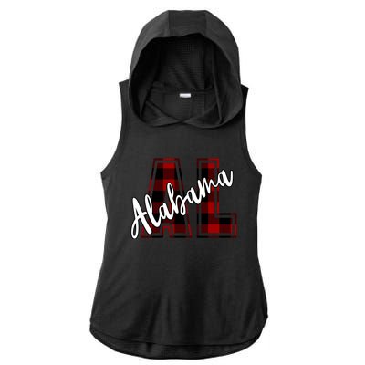 Alabama Plaid Al Ladies PosiCharge Tri-Blend Wicking Draft Hoodie Tank