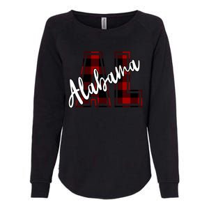 Alabama Plaid Al Womens California Wash Sweatshirt