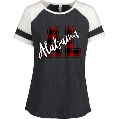 Alabama Plaid Al Enza Ladies Jersey Colorblock Tee