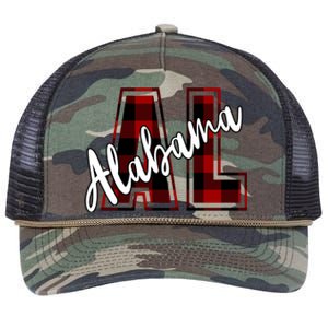 Alabama Plaid Al Retro Rope Trucker Hat Cap