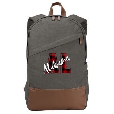 Alabama Plaid Al Cotton Canvas Backpack