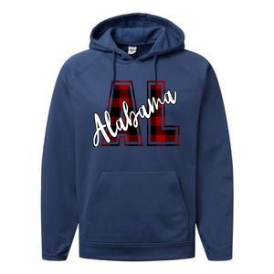 Alabama Plaid Al Performance Fleece Hoodie