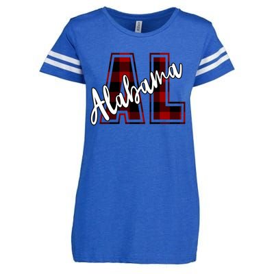 Alabama Plaid Al Enza Ladies Jersey Football T-Shirt