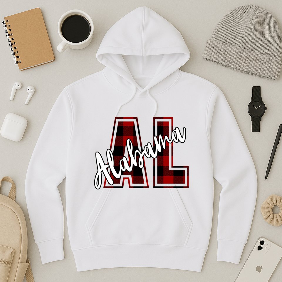 Alabama Plaid Al Hoodie