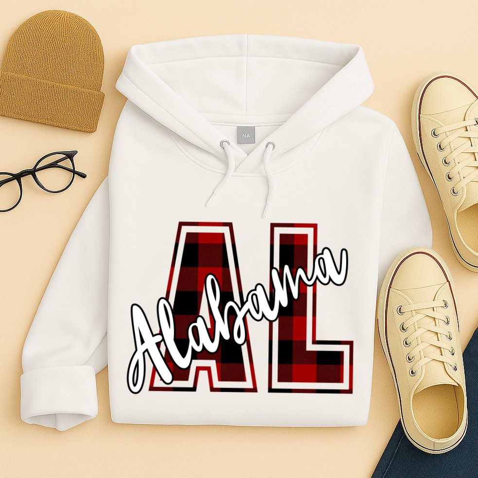 Alabama Plaid Al Hoodie