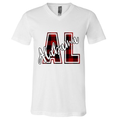 Alabama Plaid Al V-Neck T-Shirt