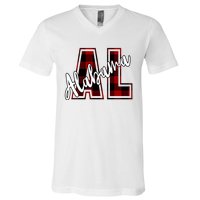 Alabama Plaid Al V-Neck T-Shirt