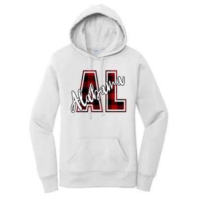 Alabama Plaid Al Women's Pullover Hoodie