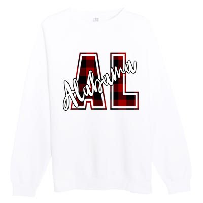 Alabama Plaid Al Premium Crewneck Sweatshirt