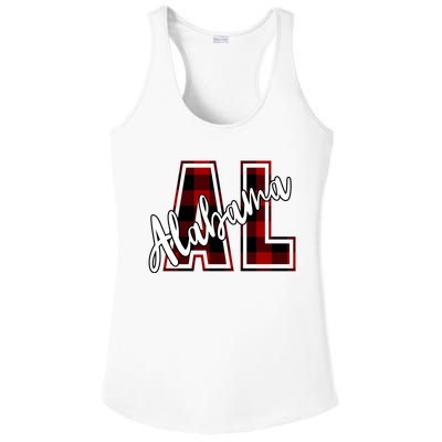 Alabama Plaid Al Ladies PosiCharge Competitor Racerback Tank