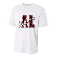 Alabama Plaid Al Youth Performance Sprint T-Shirt