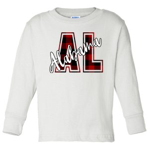 Alabama Plaid Al Toddler Long Sleeve Shirt