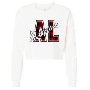 Alabama Plaid Al Cropped Pullover Crew