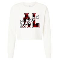 Alabama Plaid Al Cropped Pullover Crew