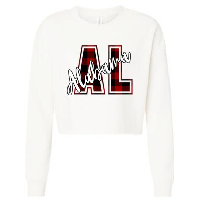 Alabama Plaid Al Cropped Pullover Crew