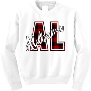 Alabama Plaid Al Kids Sweatshirt