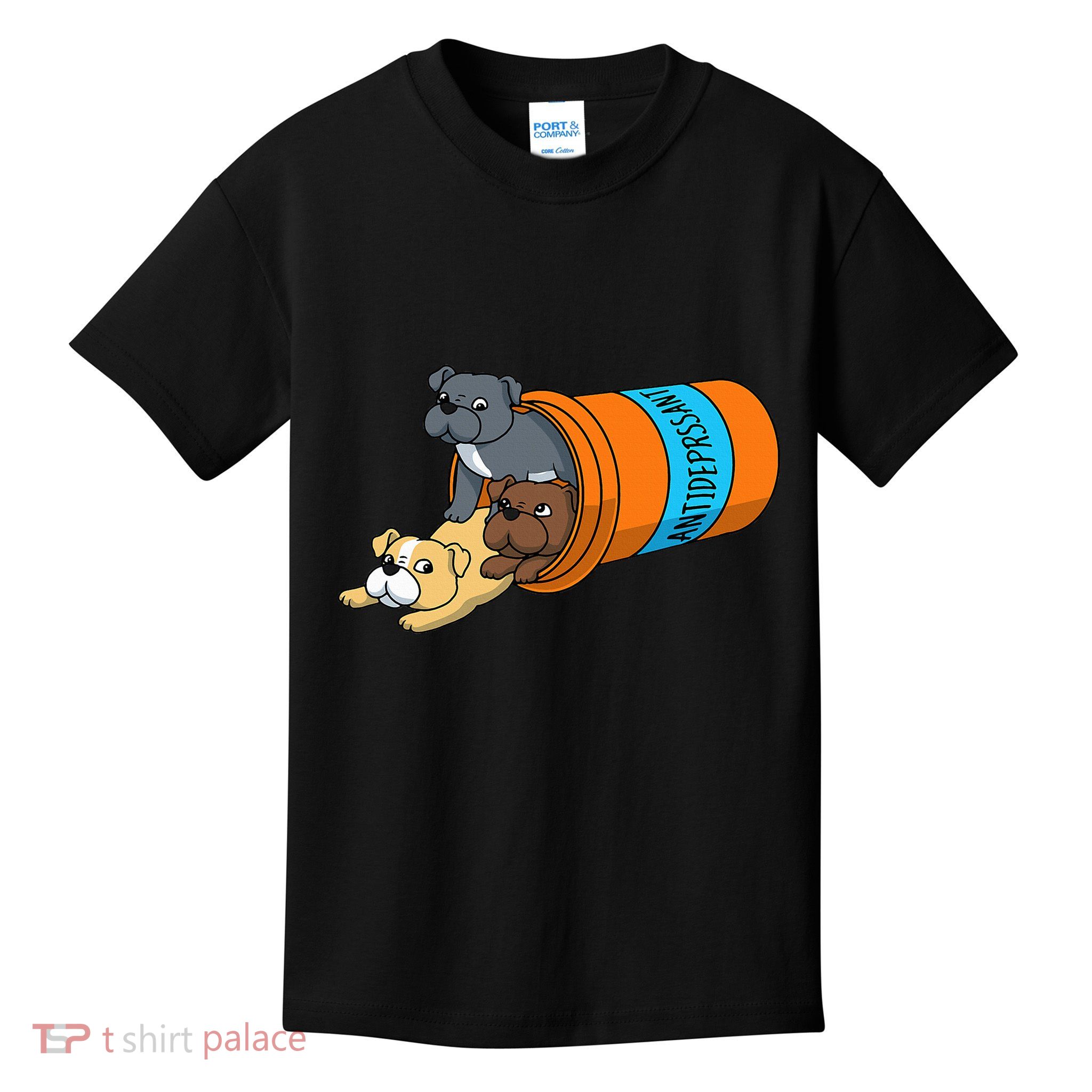 Antidepressant Pitbull Kids T-Shirt