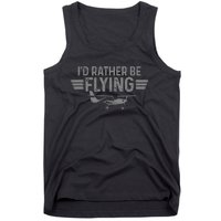 Airplane Pilot Aviation Funny Vintage Tank Top