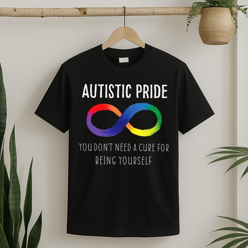 Autistic Pride Autism Awareness Acceptance Love Heart Puzzle T-Shirt