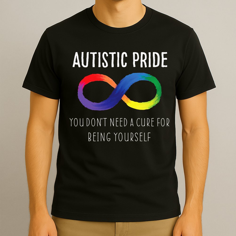 Autistic Pride Autism Awareness Acceptance Love Heart Puzzle T-Shirt