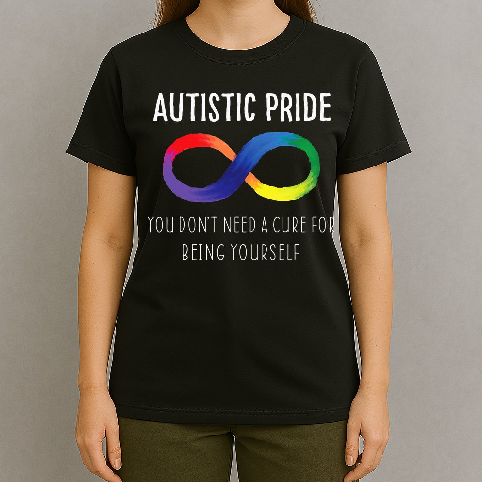 Autistic Pride Autism Awareness Acceptance Love Heart Puzzle T-Shirt