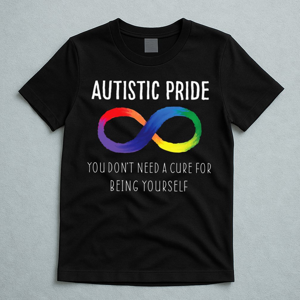Autistic Pride Autism Awareness Acceptance Love Heart Puzzle T-Shirt