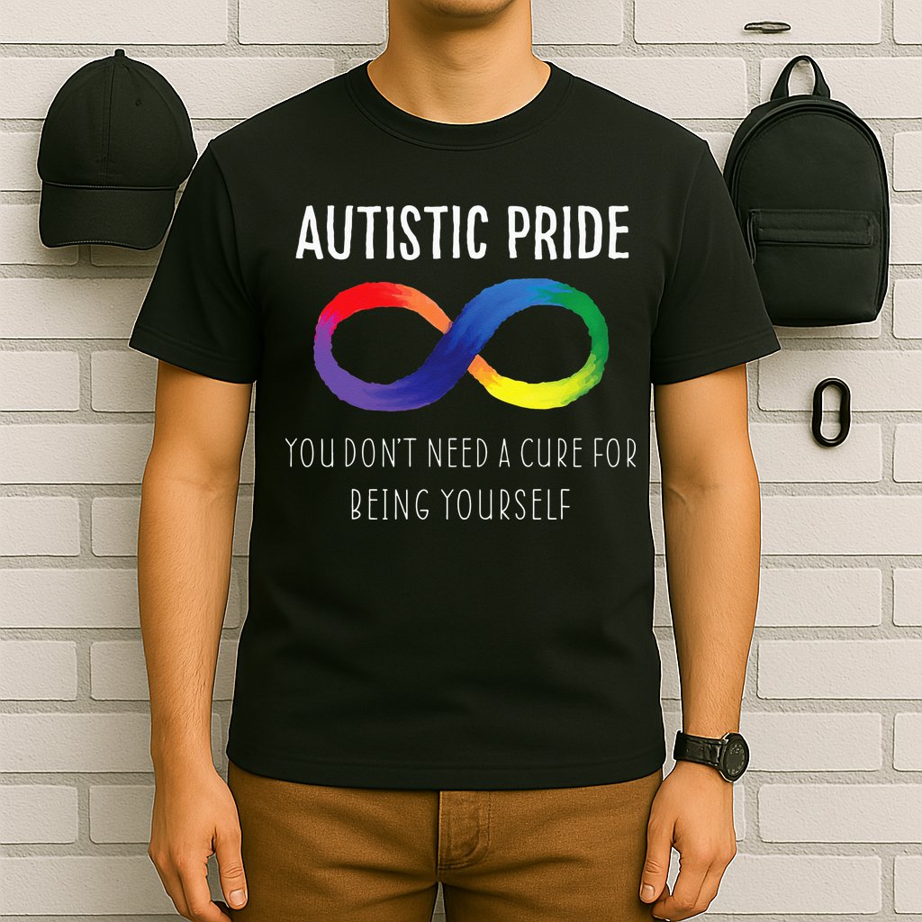 Autistic Pride Autism Awareness Acceptance Love Heart Puzzle T-Shirt