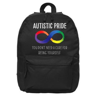 Autistic Pride Autism Awareness Acceptance Love Heart Puzzle 16 in Basic Backpack