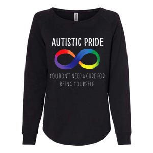 Autistic Pride Autism Awareness Acceptance Love Heart Puzzle Womens California Wash Sweatshirt