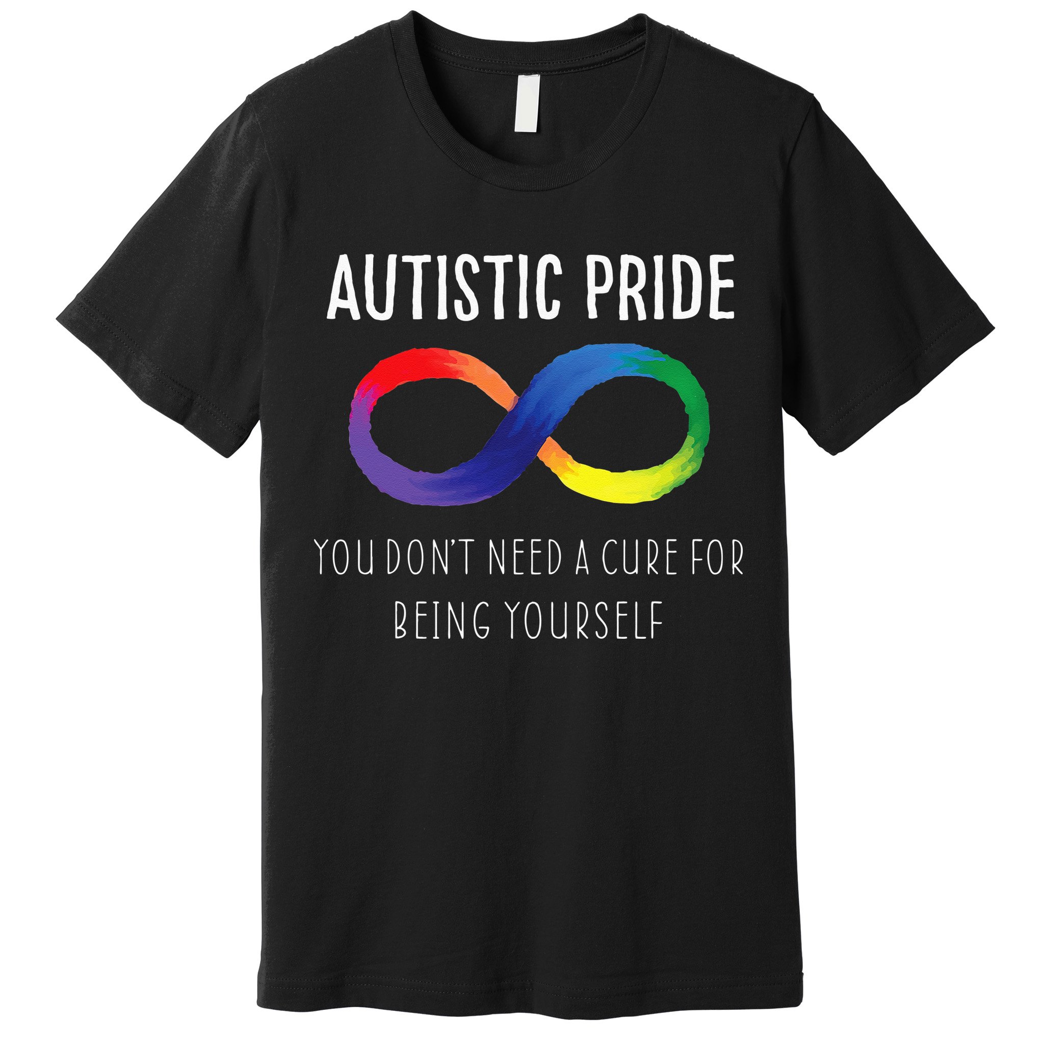 Autistic Pride Autism Awareness Acceptance Love Heart Puzzle Premium T-Shirt
