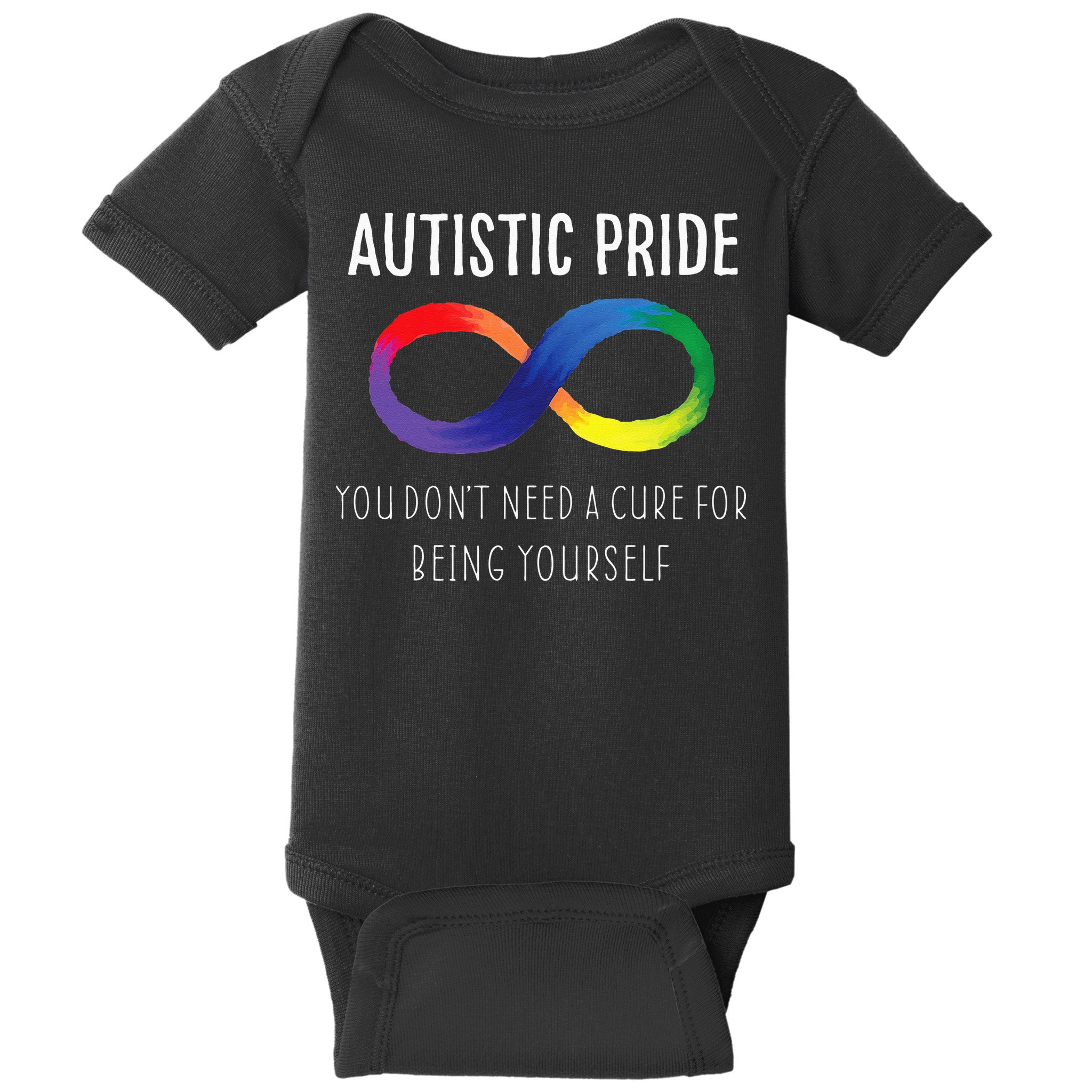 Autistic Pride Autism Awareness Acceptance Love Heart Puzzle Baby Bodysuit