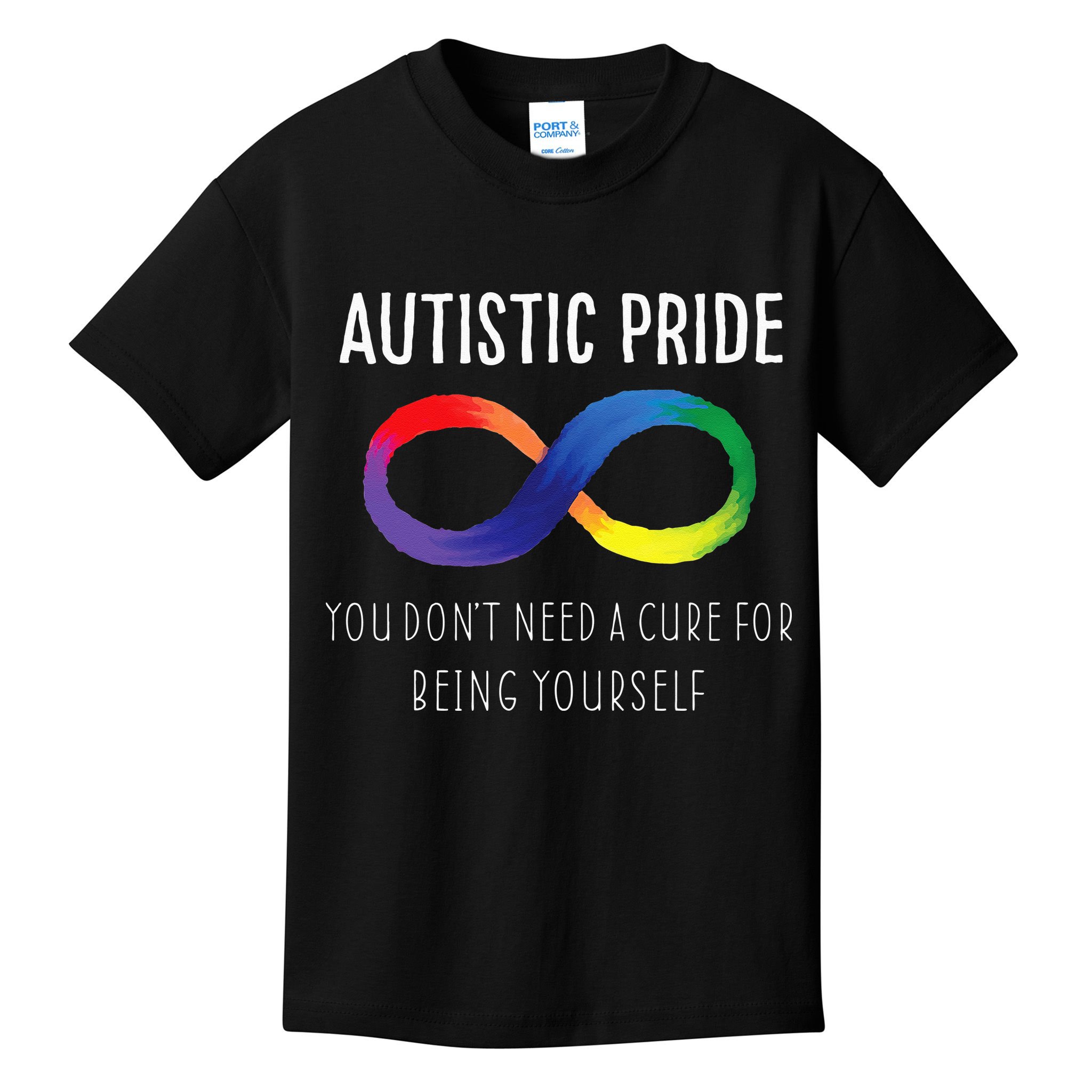 Autistic Pride Autism Awareness Acceptance Love Heart Puzzle Kids T-Shirt