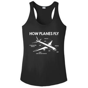 Aircraft Pilot Aerospace Engineer How Planes Fly Engineering Ladies PosiCharge Competitor Racerback Tank