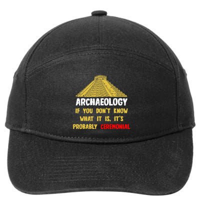 Archeologists Pyramid Artifacts Fossils Archaeology 7-Panel Snapback Hat