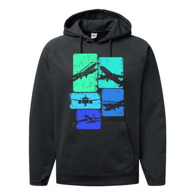 Airplane Pilot Performance Fleece Hoodie