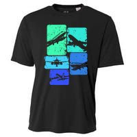 Airplane Pilot Cooling Performance Crew T-Shirt