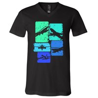 Airplane Pilot V-Neck T-Shirt